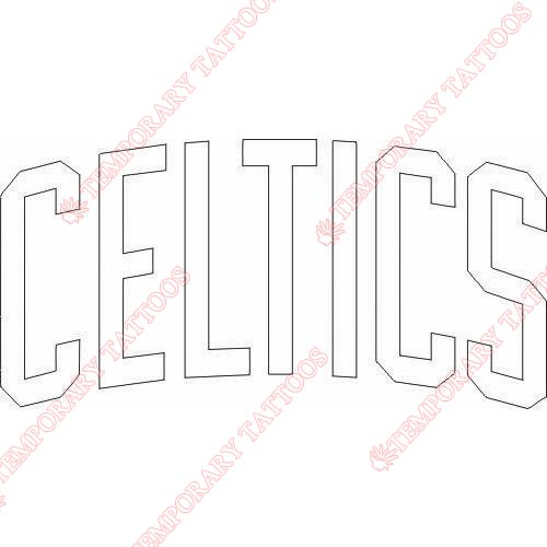 Boston Celtics Customize Temporary Tattoos Stickers NO.919